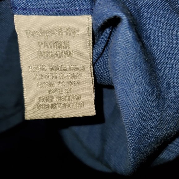 Linea Rosso 100% mens linen long sleeve shirt - Picture 3 of 4